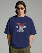Red and White Bold Grunge Typography T-shirt Design