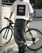 Black White And Pink Typographic Motivational T-Shirt